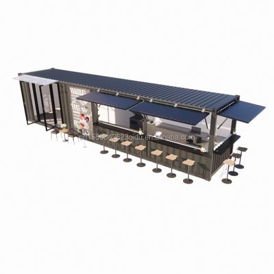 鋼鉄管 主構造 20ft-40ft オーダーメイド モジュールコンテナ コーヒーショップ 現代のデザインの食品スタンド
