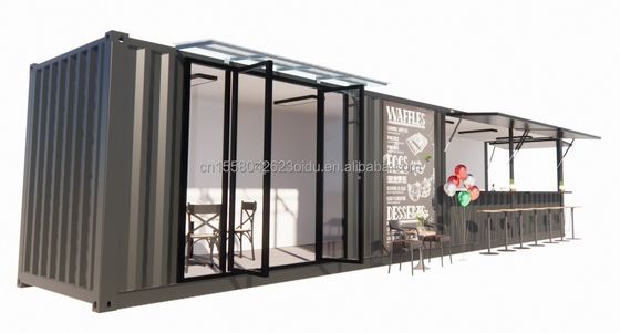 鋼鉄管 主構造 20ft-40ft オーダーメイド モジュールコンテナ コーヒーショップ 現代のデザインの食品スタンド