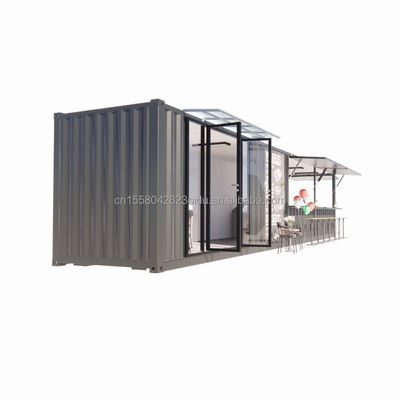 鋼鉄管 主構造 20ft-40ft オーダーメイド モジュールコンテナ コーヒーショップ 現代のデザインの食品スタンド