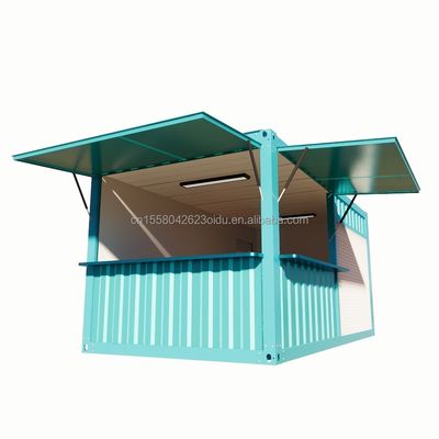 カスタマイズされたカラーポップアップショップ コンテナ コーヒーショップ/バー/ファストフード 20FT フラットパッケージで スーパーマーケットの宣伝のために
