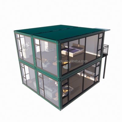 オーダーメイドの豪華な寝室のアルミ合金窓 50/75/100mmの波サンドイッチパネル壁を持つ浴室とキッチン