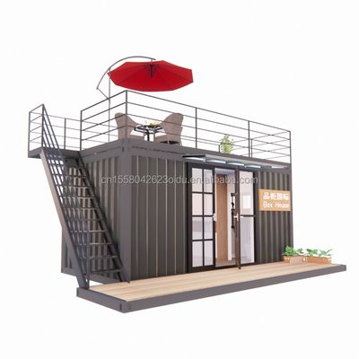 モダンデザイン 20フィートまたは40フィート ポータブル 輸送コンテナ 服装店 プリファブ モバイル ショップ 店舗 小売業のための家