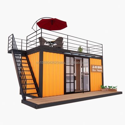 ホテル 20 フィート ポータブル コンテナ 服 ショップ プリファブリック カフェ モバイル ストア 倉庫