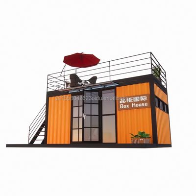 ホテル 20 フィート ポータブル コンテナ 服 ショップ プリファブリック カフェ モバイル ストア 倉庫