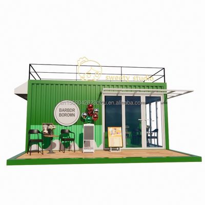 50/75/100mm 波サンドイッチパネル 壁 20ft 携帯コンテナ 服装店 プリファブリック モバイル 店舗 ポップアップ 小売店