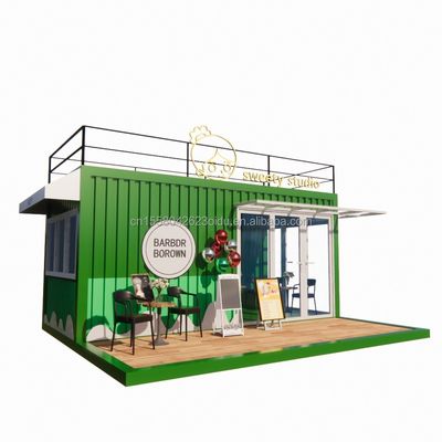 50/75/100mm 波サンドイッチパネル 壁 20ft 携帯コンテナ 服装店 プリファブリック モバイル 店舗 ポップアップ 小売店