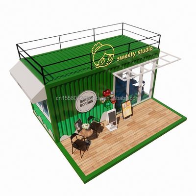 50/75/100mm 波サンドイッチパネル 壁 20ft 携帯コンテナ 服装店 プリファブリック モバイル 店舗 ポップアップ 小売店