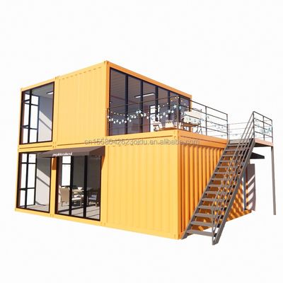 20フィート フラットパッケージ 浴室 屋外 コンテナ 倉庫 部屋 ガラス