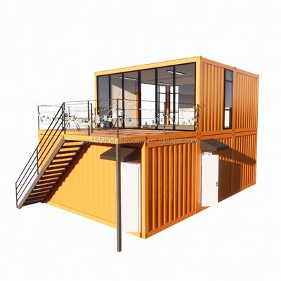 20フィート フラットパッケージ 浴室 屋外 コンテナ 倉庫 部屋 ガラス