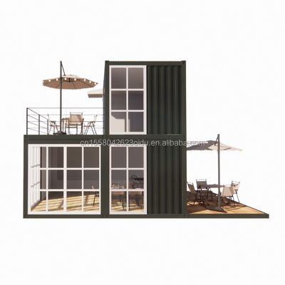 20フィートプリファブ 送料 小さい家 コンテナハウス 移動式 プリファブ ショップ用 中国様式