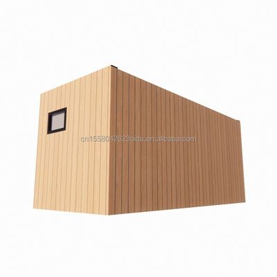 木製 頑丈な鋼鉄 太陽ハウス 20フィート フラット コンテナハウス 壁 50/75/100mm 波サンドイッチパネル