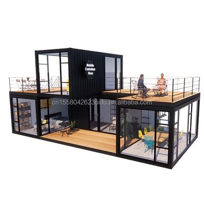 カスタマイズされた色 豪華 モジュール型ホーム コンテナ 鉄鋼住宅 プリファブリック別荘 プリファブリックハウス 店舗用住宅