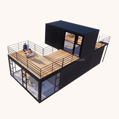 カスタマイズされた色 豪華 モジュール型ホーム コンテナ 鉄鋼住宅 プリファブリック別荘 プリファブリックハウス 店舗用住宅