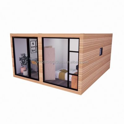 プリファブリック 木製ガラス 日光屋 コンテナハウス パーソナライズされた色と壁 50/75/100mm 波サンドイッチパネル