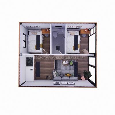 プリファブリック 木製ガラス 日光屋 コンテナハウス パーソナライズされた色と壁 50/75/100mm 波サンドイッチパネル
