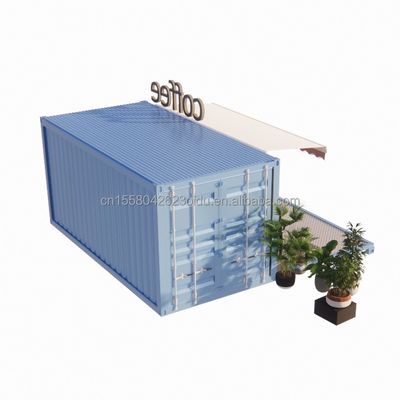 50/75/100mm 波サンドイッチパネル 壁 豪華 20フィート 折りたたむコンテナハウス コーヒーショップ/コンテナカフェ/コンテナバー
