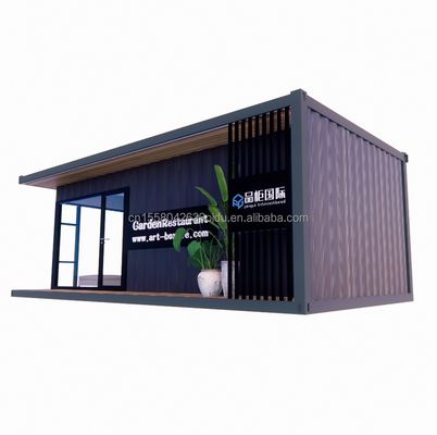 コンテナハウス プリファブリックハウス カスタマイズされた色 木製ガラス 日焼け室ハウス プリファブコンテナハウス