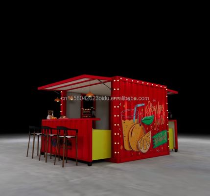 モダンデザイン カスタマイズされた色 折りたたむ可動容器 コーヒーショップ レストランハウス モジュール式キッチン