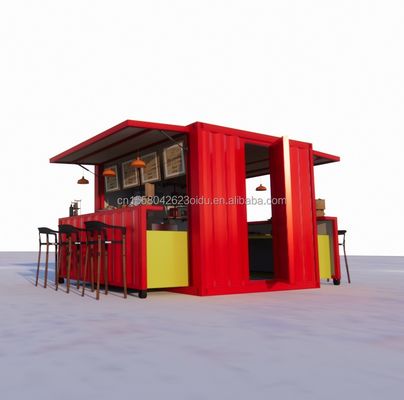 モダンデザイン カスタマイズされた色 折りたたむ可動容器 コーヒーショップ レストランハウス モジュール式キッチン