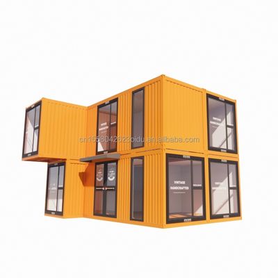 20ft/40ft プリファブ モジュラルの小さなキットセット キャビンホーム コンテナハウス モダンデザインスタイル 3 ベッドルーム 準備済みの家