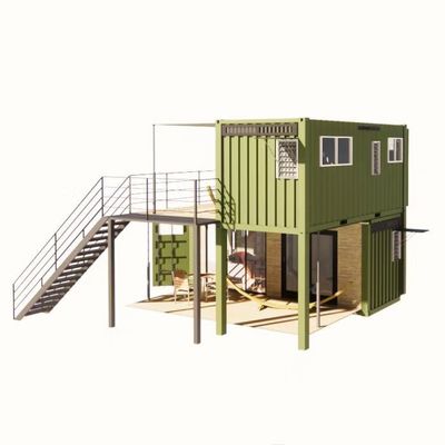 20フィートまたは40フィート折りたたみ プエルトリコ 住宅 豪華 フラット パック 輸送 コンテナ 住宅 モジュール型 プリファブリック プリファブハウス
