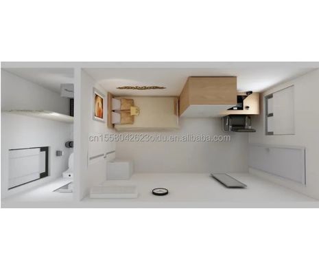 20フィートの庭園 ホテル モバイルハウス ホテルのための木製スタジオ フラットコンテナ 鉄筋枠 溶接
