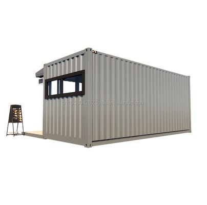 ショップ 20フィート 50/75/100mm 波サンドイッチパネル壁を備えたプリファブリックコンテナバー
