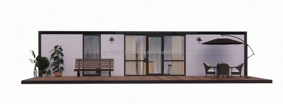 ホテル 20ft 引換可能なミニサンドイッチパネル 鋼製 プリファブリック フラットパック プリファブリック 小型モジュール型ガーデンハウスキット