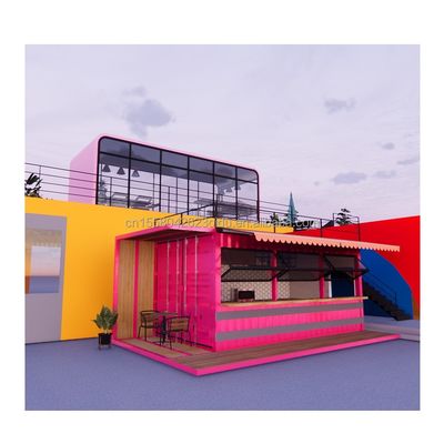 20フィート フラットモバイル コンテナ ショップ 店舗 コーヒー 小売 スタンド 50mm Wave サンドイッチ パネル 壁 ホテル