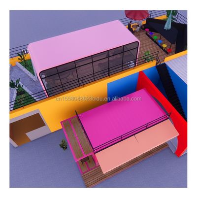 20フィート フラットモバイル コンテナ ショップ 店舗 コーヒー 小売 スタンド 50mm Wave サンドイッチ パネル 壁 ホテル