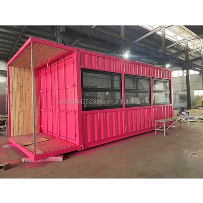 20フィート フラットモバイル コンテナ ショップ 店舗 コーヒー 小売 スタンド 50mm Wave サンドイッチ パネル 壁 ホテル