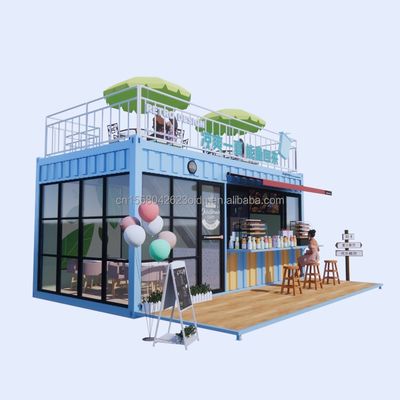 ホテル モダンデザイン 20フィートまたは40フィート プリファブリック コンテナ ホテルのためのカフェとバー