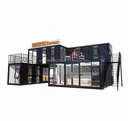 20フィートまたは40フィートのコンテナハウス オーダーメイド バー カフェ ホテル レストラン 店舗 輸送 コンテナ カフェ ショップ コンテナ ショップ キオスク