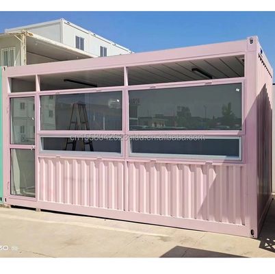 ファストフードレストランとカフェ用のフラットパックコンテナのコンビニストアキオスクブース ログデザイン
