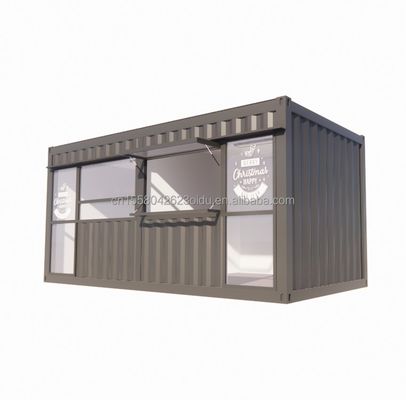 ファストフードレストランとカフェ用のフラットパックコンテナのコンビニストアキオスクブース ログデザイン