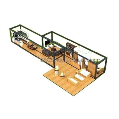 カスタマイズされた色 40ft 20ft モダンな高級ガーデン ホテル モバイル 小さな家 迅速な設置 輸送コンテナ