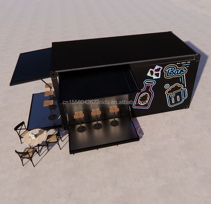 コンテナハウス レストランショップ ストリートフードキオスク 20ft ミニポップアップショップ コンテナ アルミ合金窓