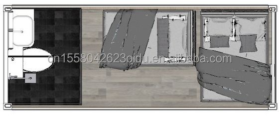 オフィス 建物 リビング と オフィス 用 プリファブ 式 引換 可能な 折りたたたみ 可能な コンテナ 家