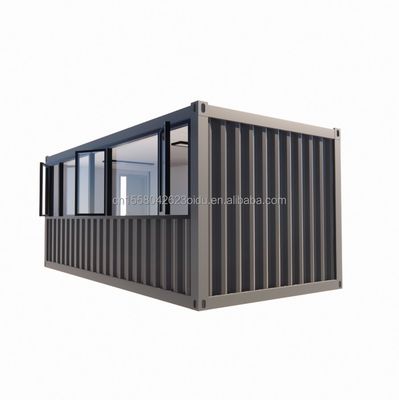 20フィートまたは40フィートのミニポップアップショップ コンテナハウス レストランショップ ストリート食品キオスク コンテナ アルミ合金窓