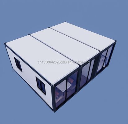 コンテナハウス 安価な鋼鉄構造 50/75/100mm 波サンドイッチパネル壁のプリファブ住宅