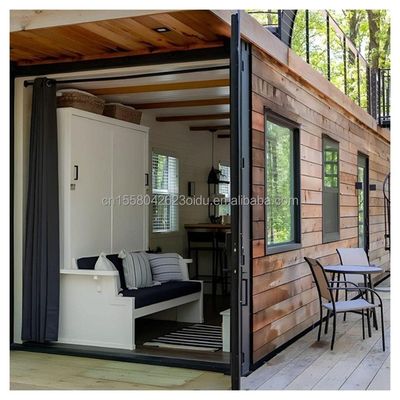 20フィート プリファブリック 木造ハウス 鉄筋 森のための小さな家 住宅用コンテナ 移動式プリファブリックハウス 販売