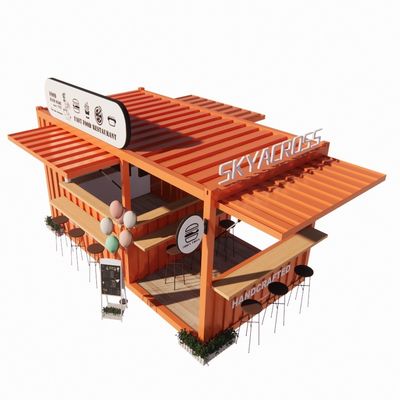 アルミ合金 窓 人気 20FT コンテナ コーヒーショップ レストラン用のコンテナハウス