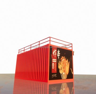 20フィート 木製スタジオ フラット パッケージ コンテナ 壁用の移動バー 50/75/100mm 波サンドイッチ パネルと便利な輸送