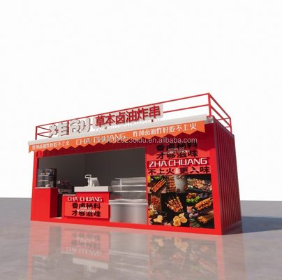 20フィート 木製スタジオ フラット パッケージ コンテナ 壁用の移動バー 50/75/100mm 波サンドイッチ パネルと便利な輸送