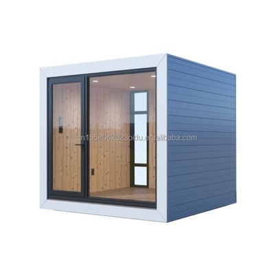 ホテル 現代のデザインとガルバनाइズされた鋼の四角管の木製の庭屋敷 主な構造 EU10ft 20ft