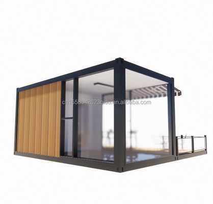 店 20フィート モバイル レストランとバー 10フィート 20フィート 輸送 木製コンテナ キッチン 鋼筋 折りたたみ 180g 鋼筋枠