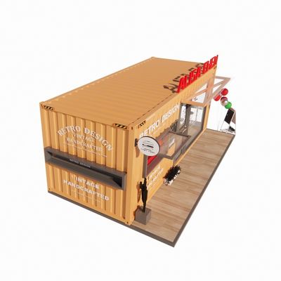 人気折りたたみカフェ コンテナ レストラン 鋼筋フレームと電化主構造