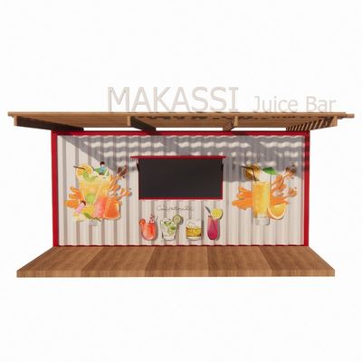 モダンデザイン コンテナハウス 20フィート コンテナ プリファブリックショップ 輸送コンテナの店舗