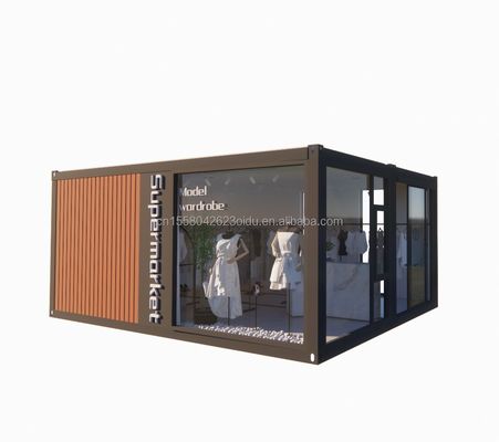 20Ftプリファブ折りたたみコンテナ 50/75/100mmの波のサンドイッチパネル壁の折りたたみ可能な折りたたみ可能な小さな家