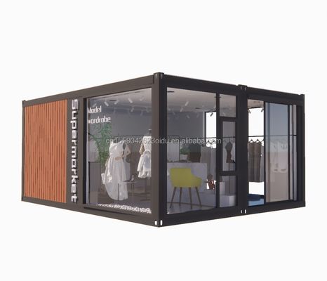 20Ftプリファブ折りたたみコンテナ 50/75/100mmの波のサンドイッチパネル壁の折りたたみ可能な折りたたみ可能な小さな家